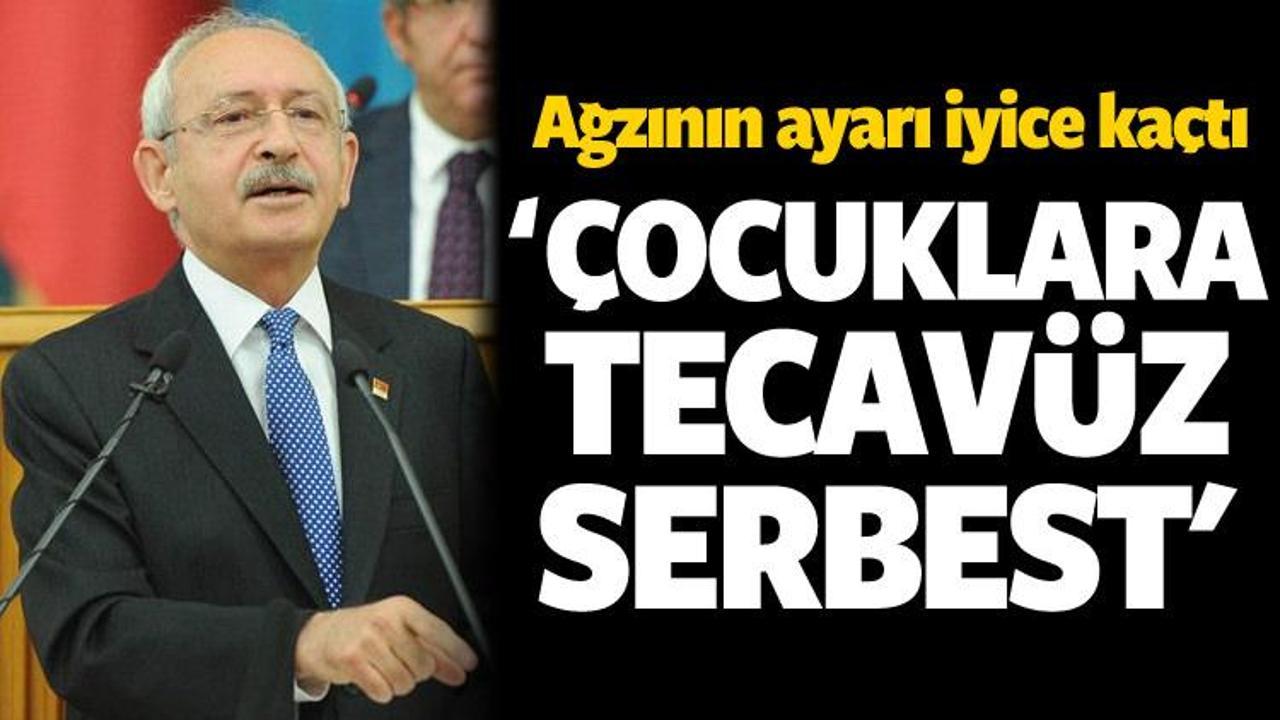 Kılı&ccedil;daroğlu sa&ccedil;maladı! &Ccedil;ocuklara tecav&uuml;z serbest