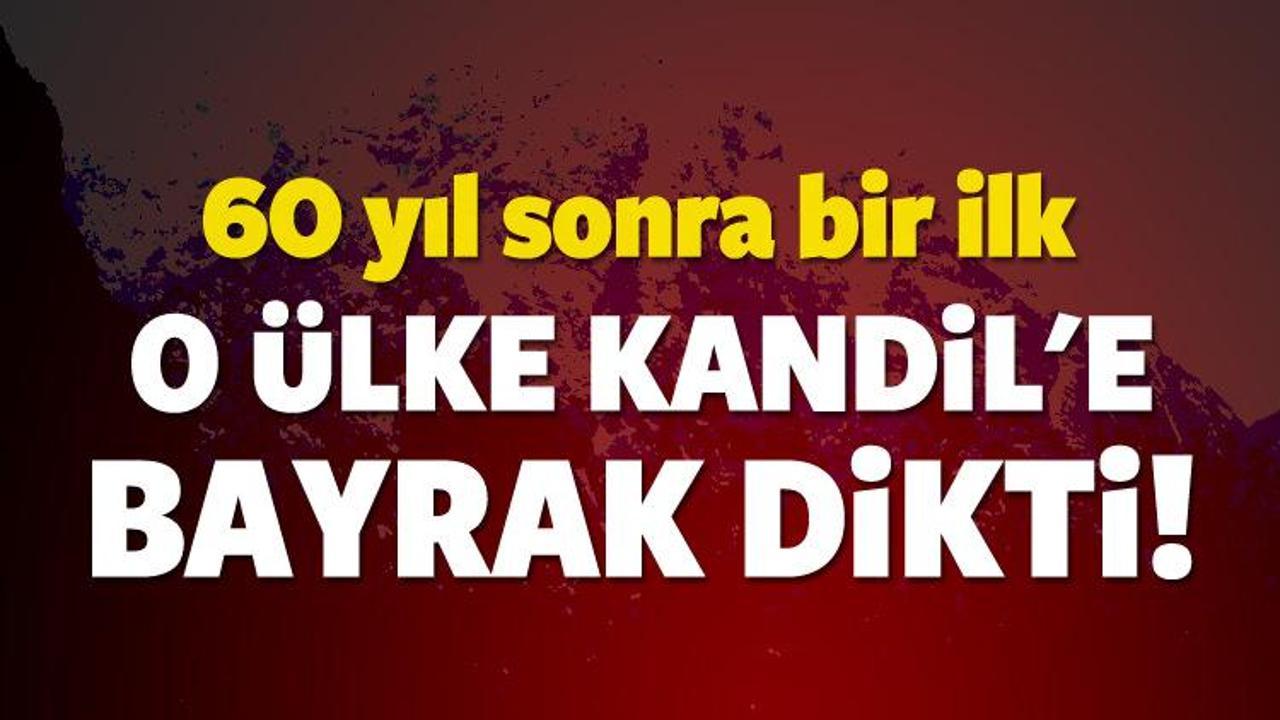 60 yıl sonra bir ilk! O ülke Kandil'e bayrak dikti