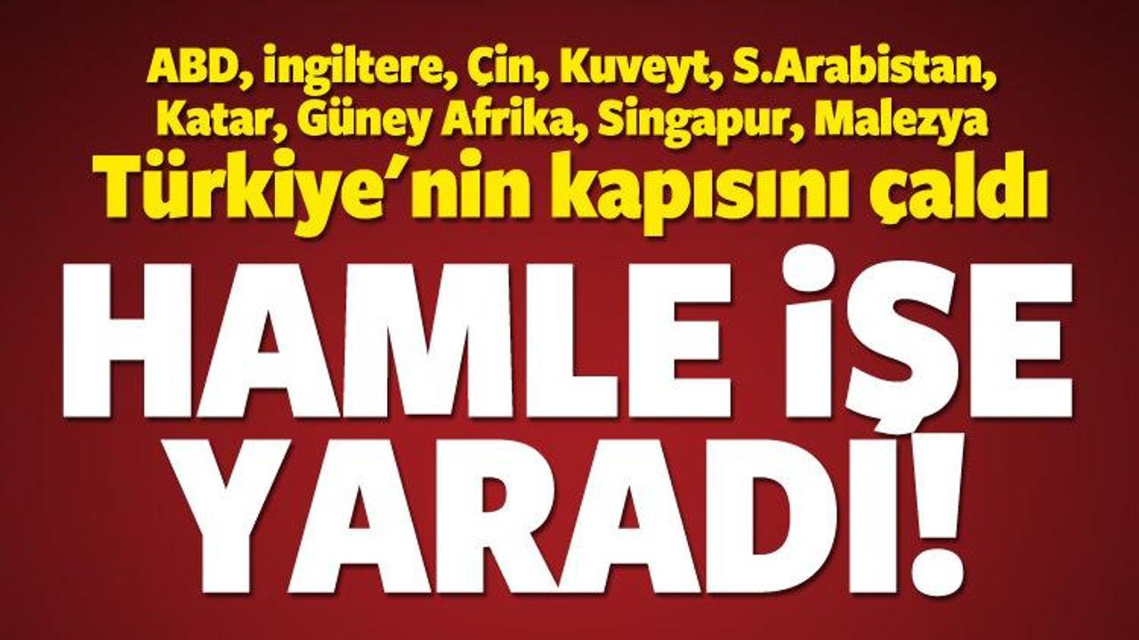 9'dan fazla ülke Türkiye'nin kapısını çaldı