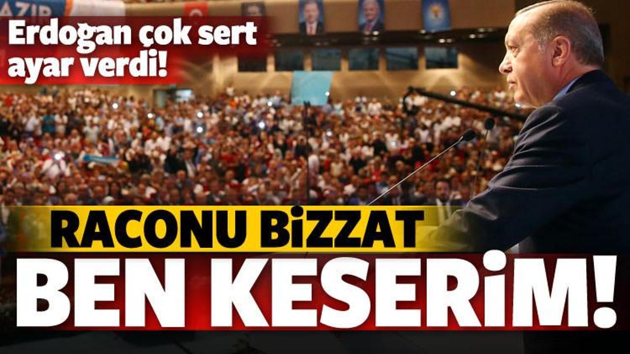Erdoğan: Raconu bizzat kendim keserim