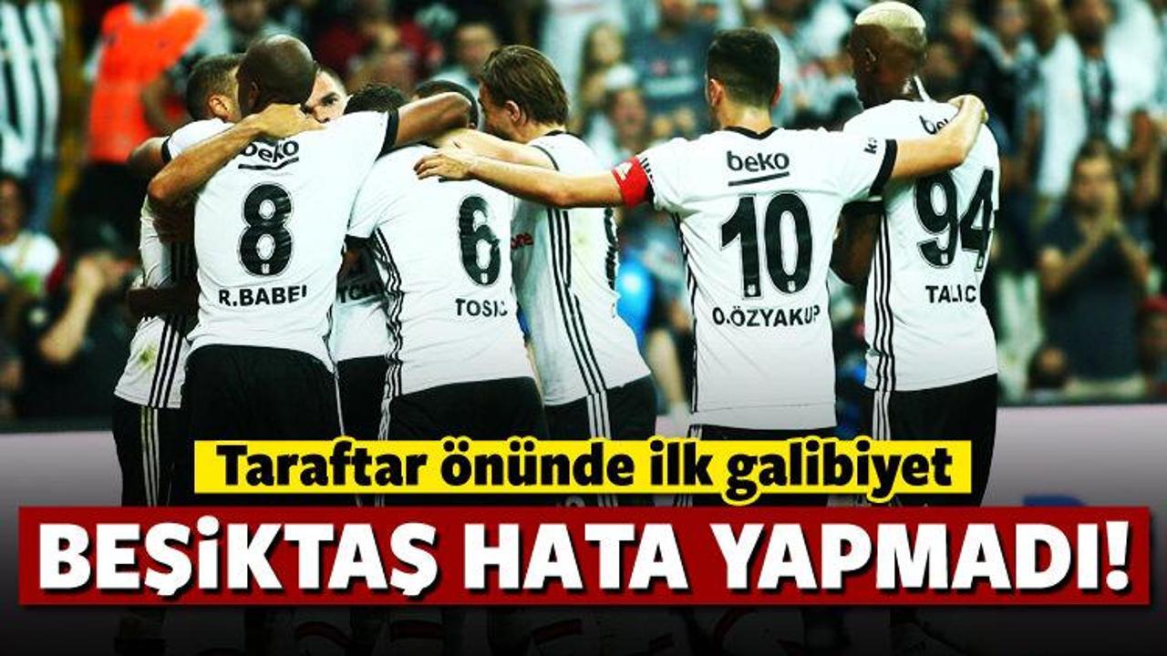 Beşiktaş evinde hata yapmadı!
