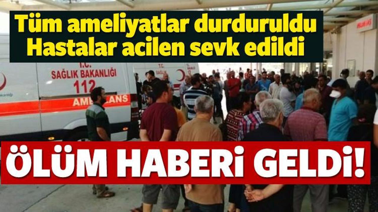 Hastanedeki gaz ka&ccedil;ağı sonrası 1 kişi &ouml;ld&uuml;