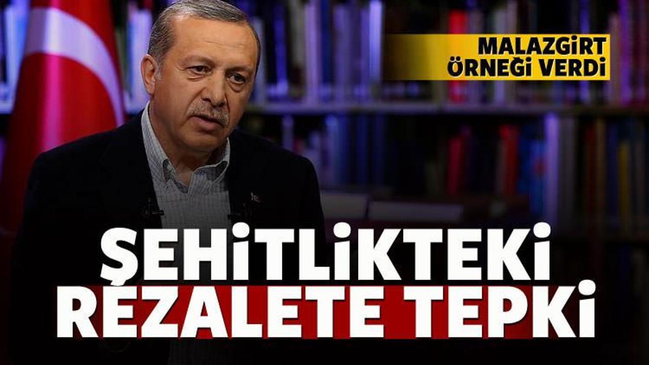 Erdoğan'dan şehitlikteki rezalete tepki!