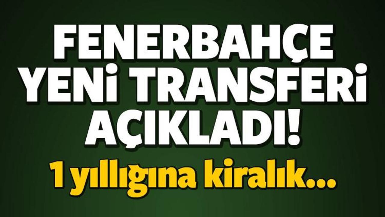 F.Bah&ccedil;e transferi a&ccedil;ıkladı! 1 yıllığına kiralık...
