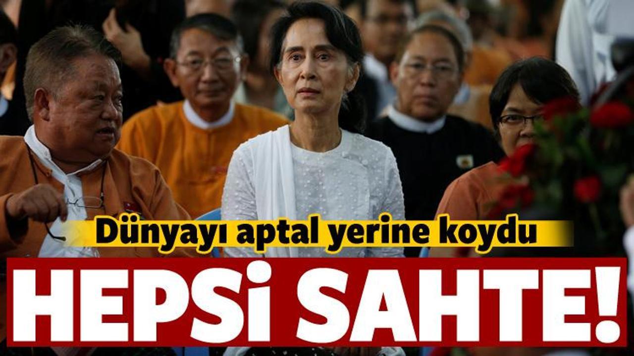 Myanmar Devlet Başkanı katliamlara 'sahte' dedi!