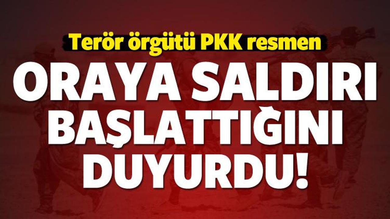 Terör örgütü PKK oraya saldırı başlattı!