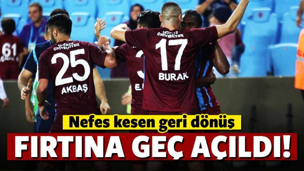 Trabzonspor ikinci yarı fişi çekti!