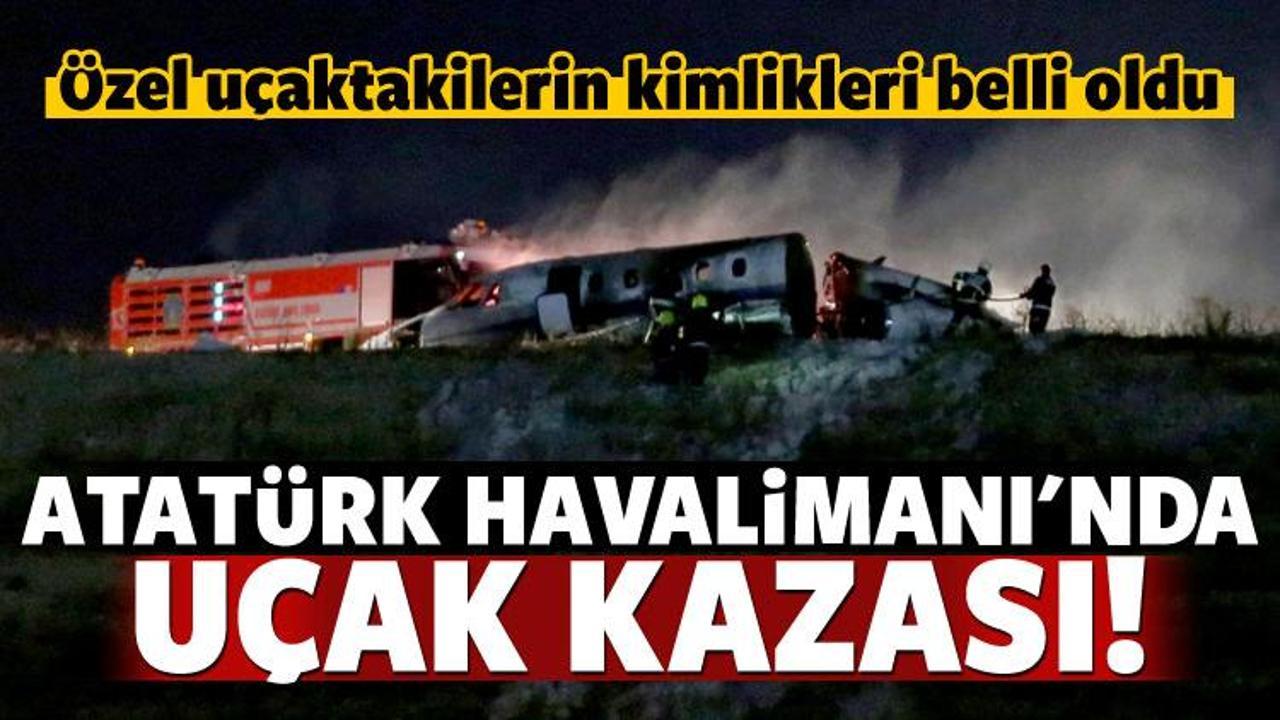 Atat&uuml;rk Havalimanı'nda u&ccedil;ak kazası!