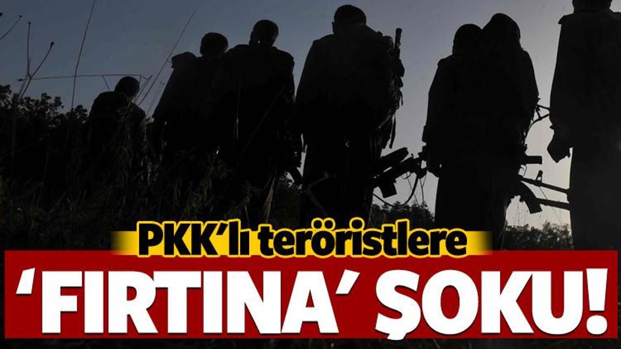 PKK'lı teröristlere 'fırtına' şoku! 