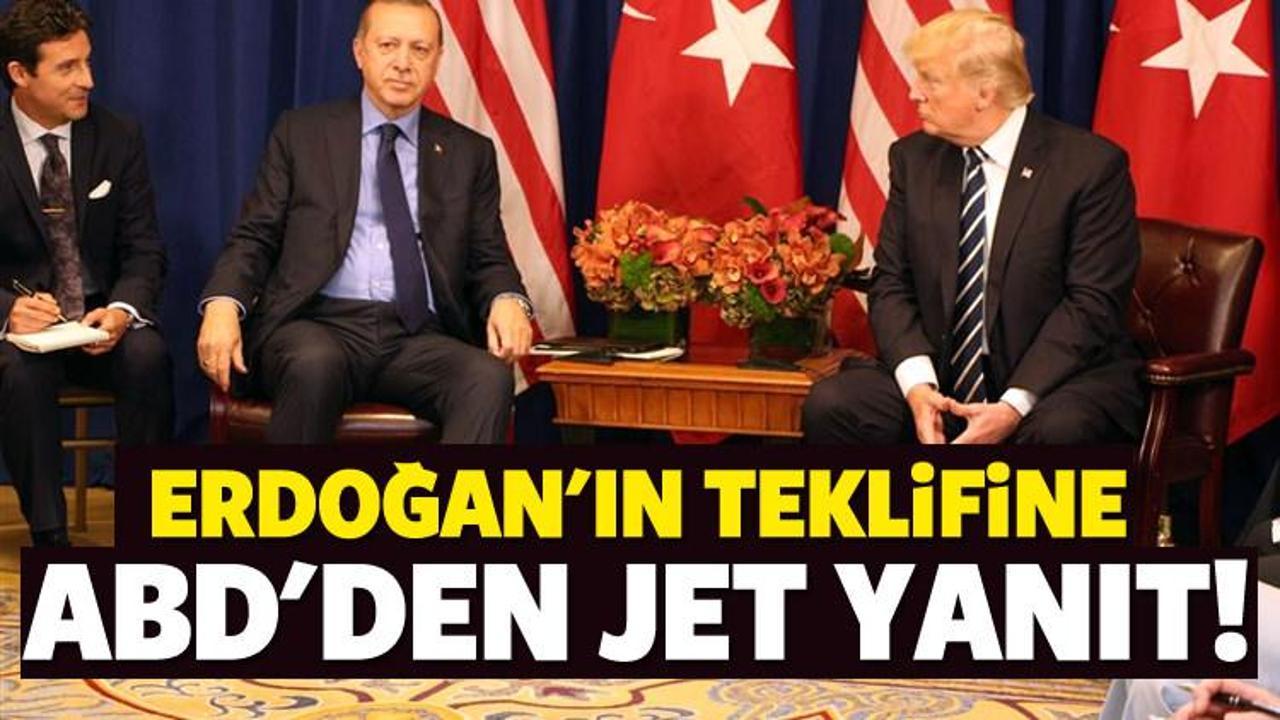 Erdoğan'ın teklifine ABD'den jet yanıt