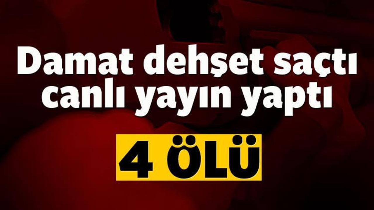 Canlı yayında damat dehşeti: 4 &ouml;l&uuml;