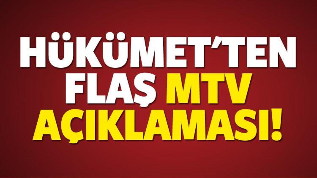 Hükümet'ten önemli MTV açıklaması