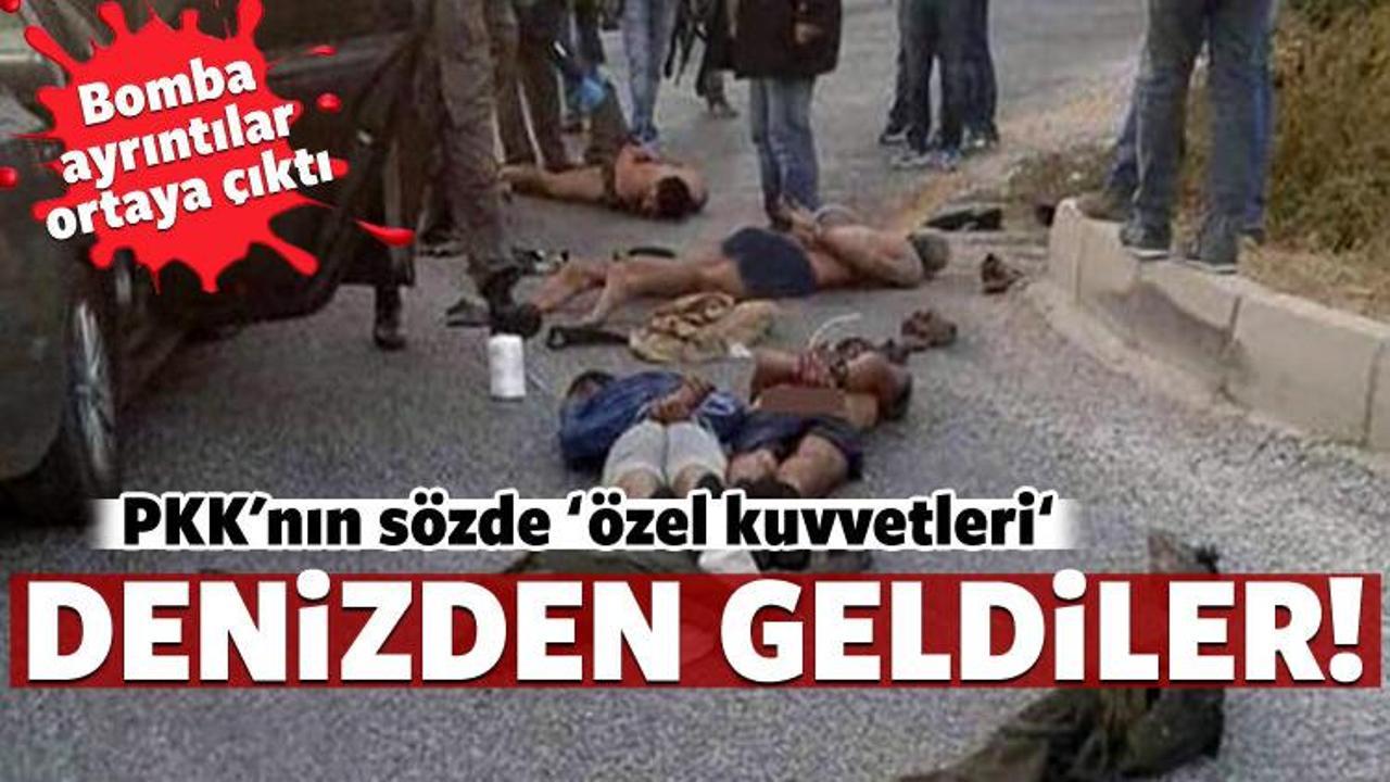 PKK'lı ter&ouml;ristler denizden geldi!