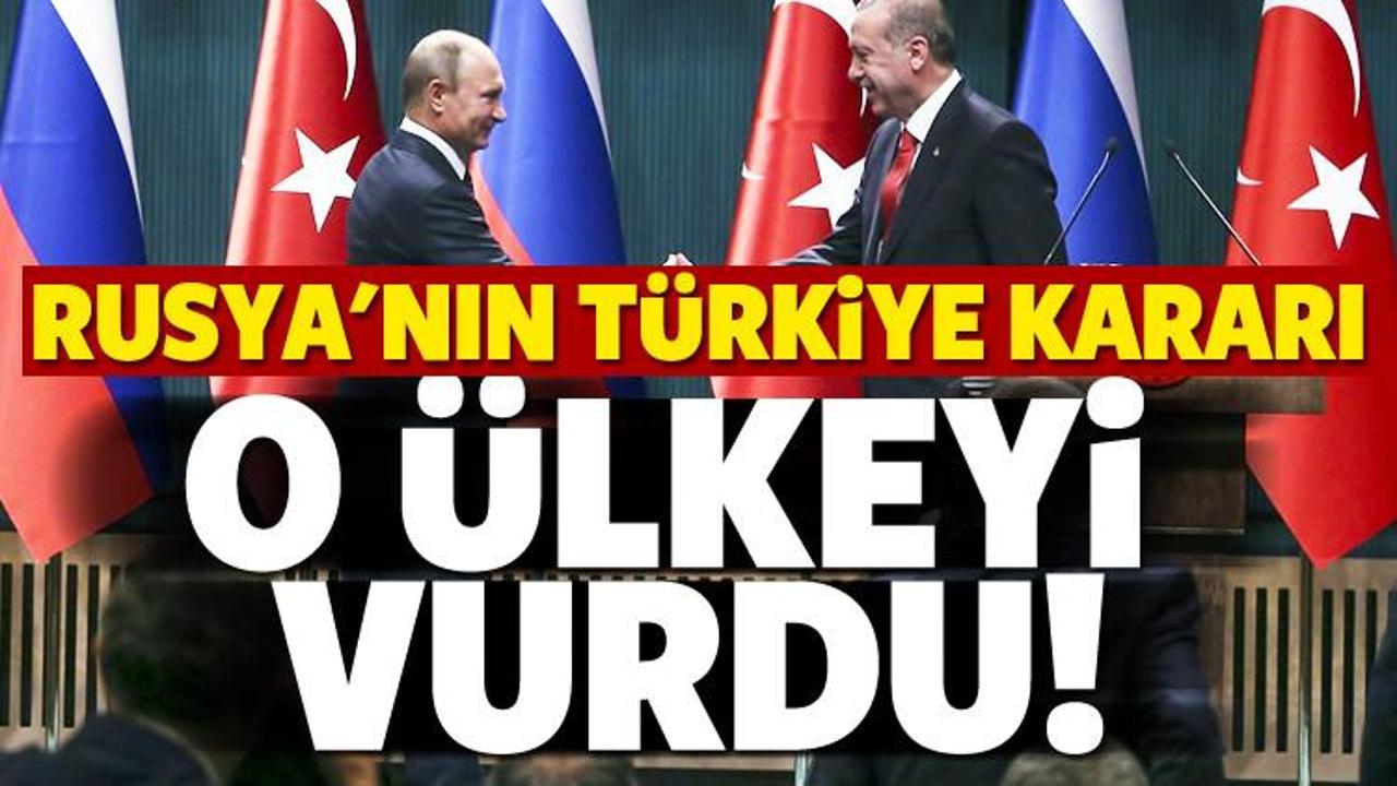 Rusya'nın Türkiye kararı o ülkeyi vurdu