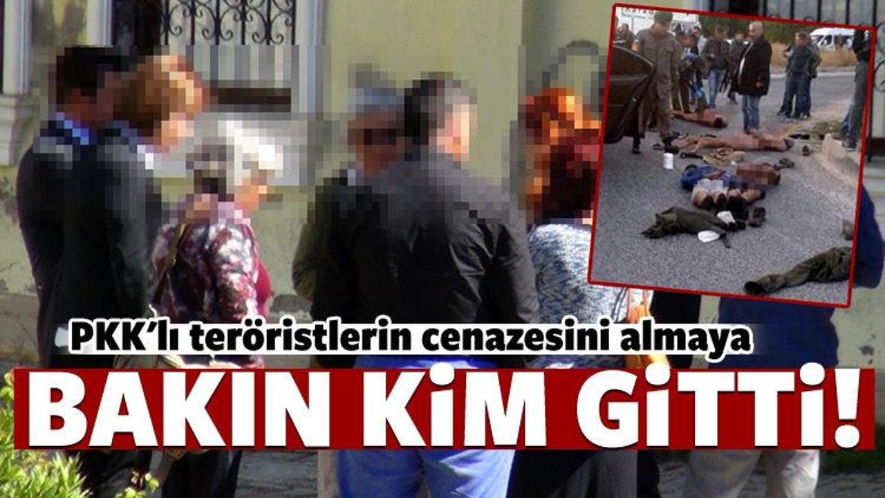 PKK'lı teröristlerin cenazesini almaya gittiler!