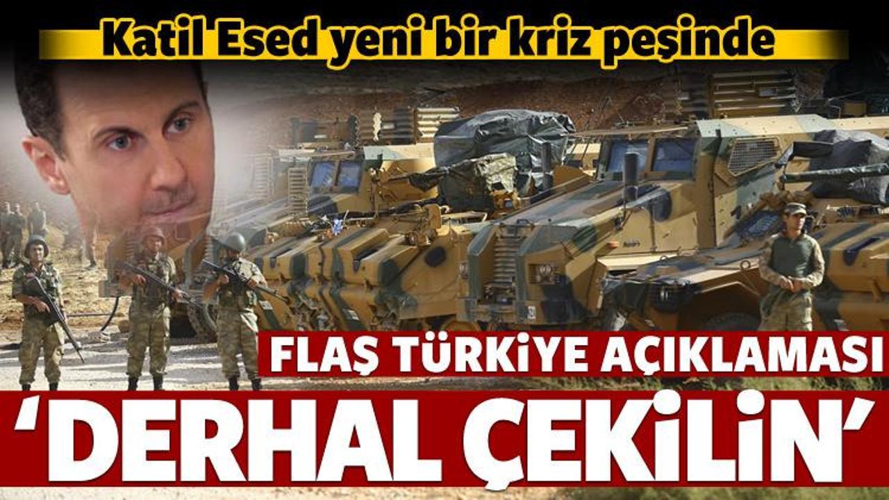 Suriye'den Türkiye açıklaması!
