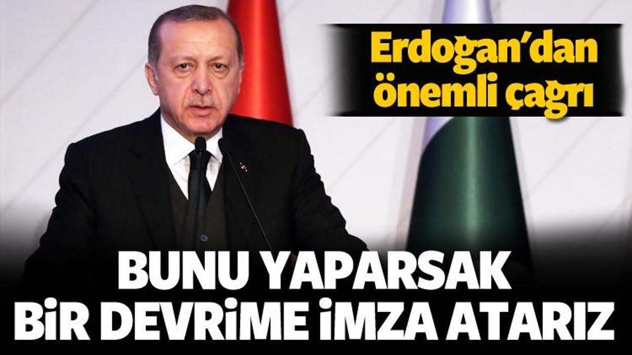 Cumhurbaşkanı Erdoğan'dan D-8 ülkelerine çağrı