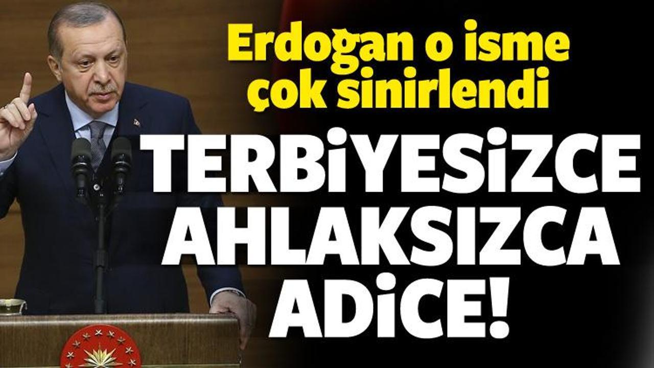 Erdoğan o isme çok sinirlendi! 