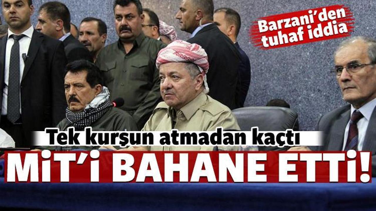 Kerkük'ü kaybeden Barzani'den flaş MİT iddiası!