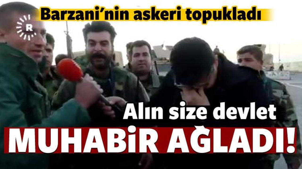 Peşmerge çatışmadan kaçınca Rudaw muhabiri ağladı!