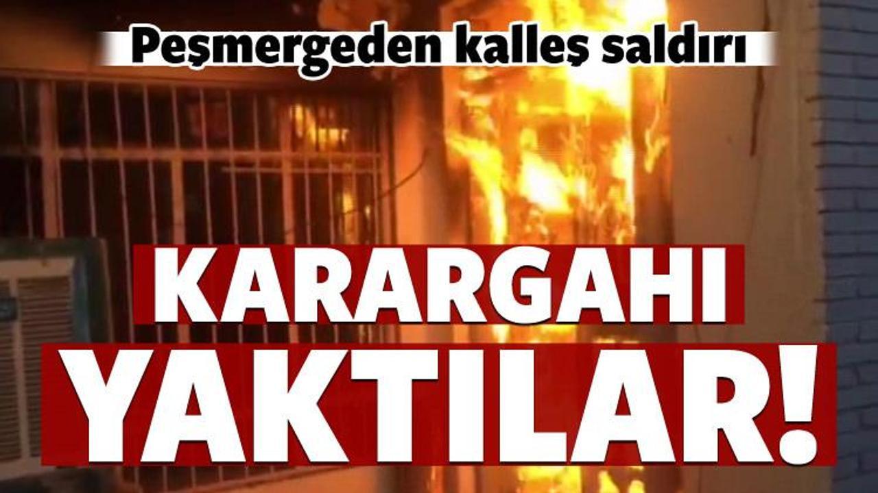 Peşmerge Türkmen Cephesi karargahını yaktı 