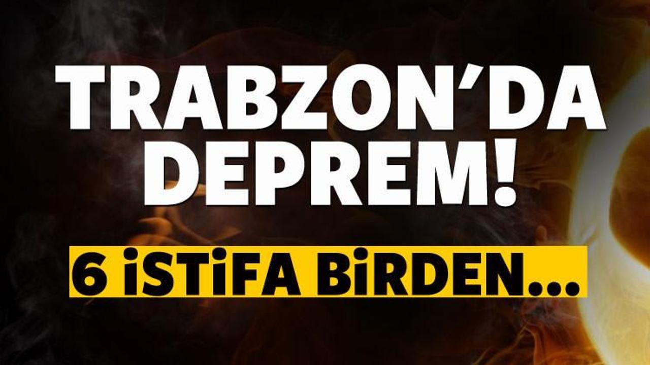 Trabzonspor'da 6 istifa birden