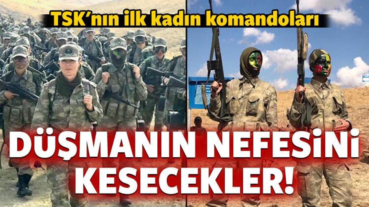 TSK'nın ilk kadın komandoları g&ouml;r&uuml;nt&uuml;lendi!