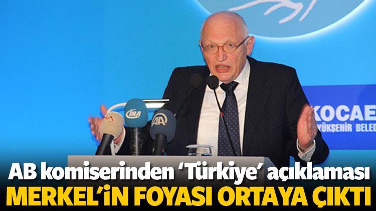 AB komiseri Verheugen, Merkel'i deşifre etti