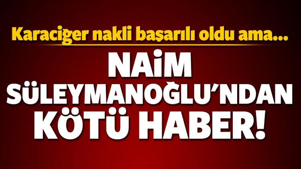 Naim Süleymanoğlu'ndan kötü haber!