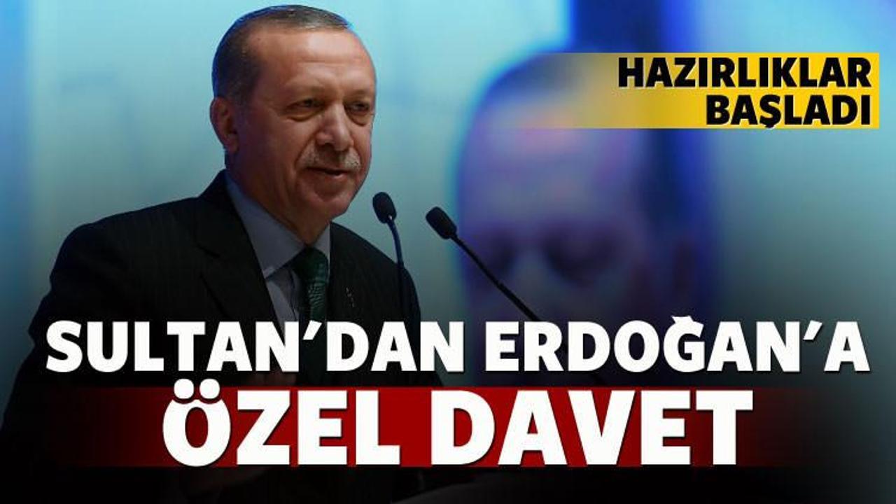 Sultan'dan Erdoğan'a davet