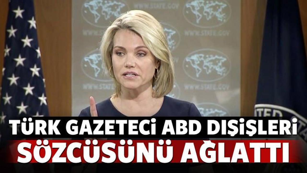 Türk gazeteci ABD Dışişleri Sözcüsü'nü ağlattı