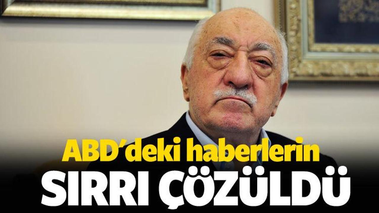 Amerika'daki FETÖ haberlerinin sırrı çözüldü