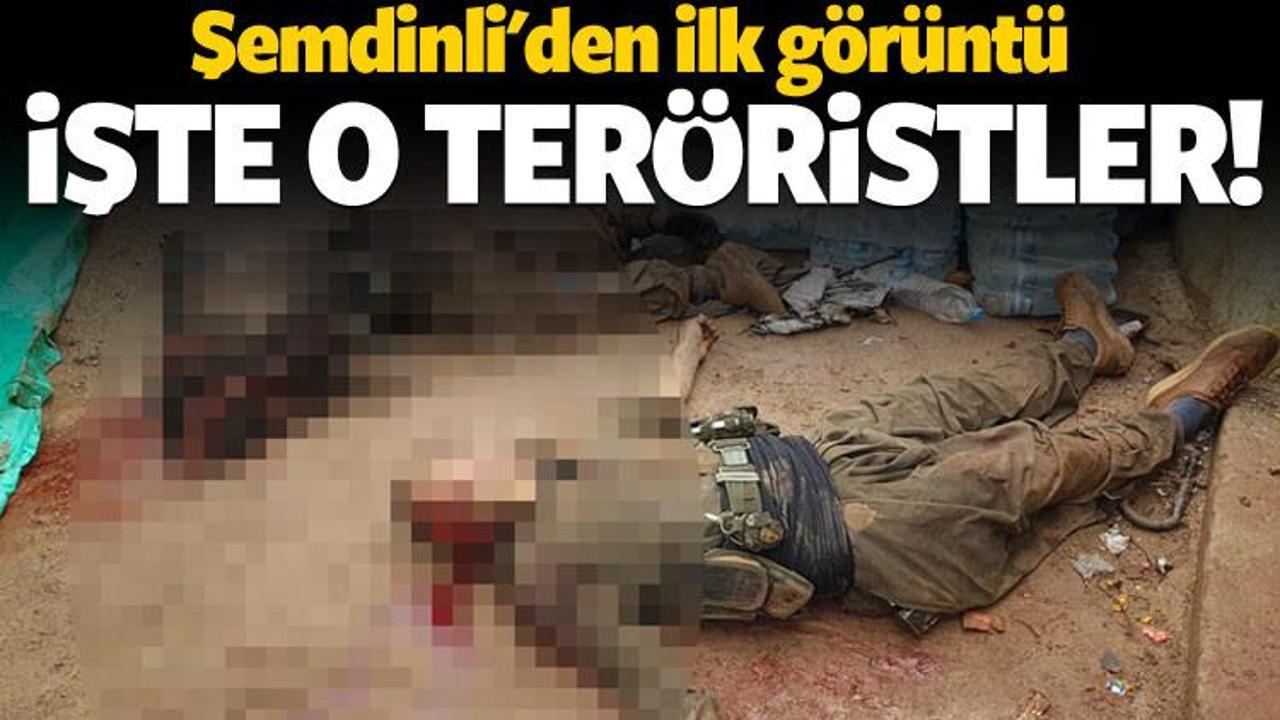 Şemdinli'den sıcak görüntü! İşte o teröristler