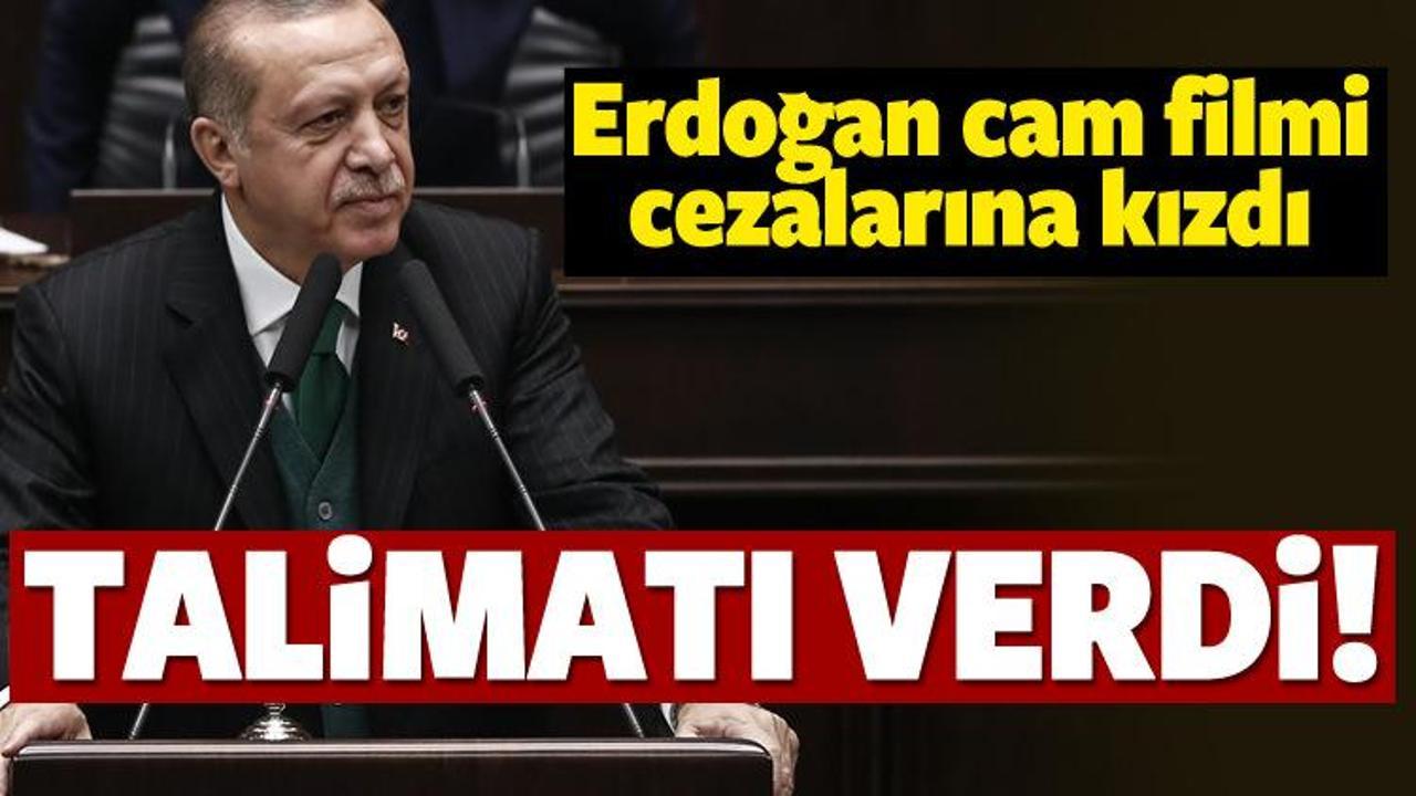 Erdoğan cam filmi cezalarına kızdı! Talimatı verdi
