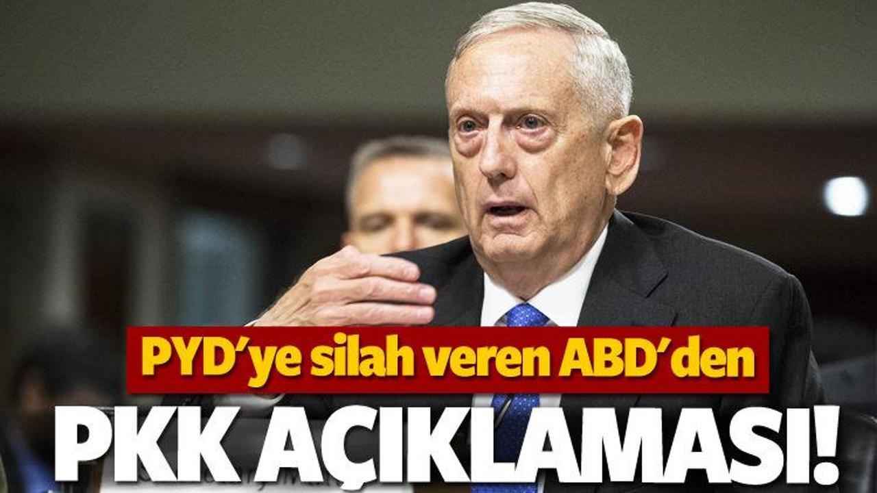 PYD'ye silah veren ABD'den PKK açıklaması!