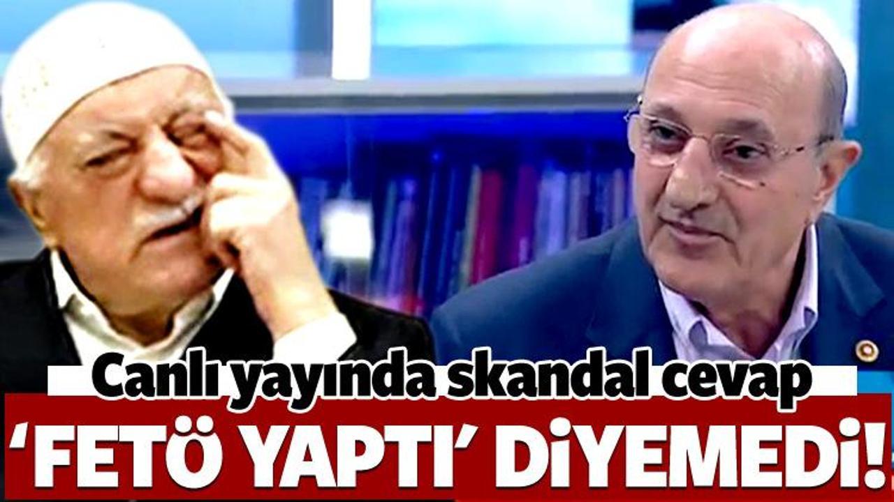 CHP'li vekil 'FET&Ouml; yaptı' diyemedi! 