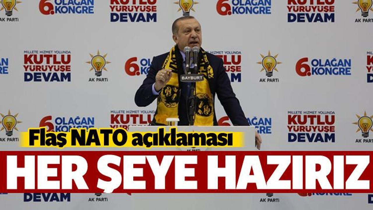 Erdoğan'dan flaş NATO açıklaması