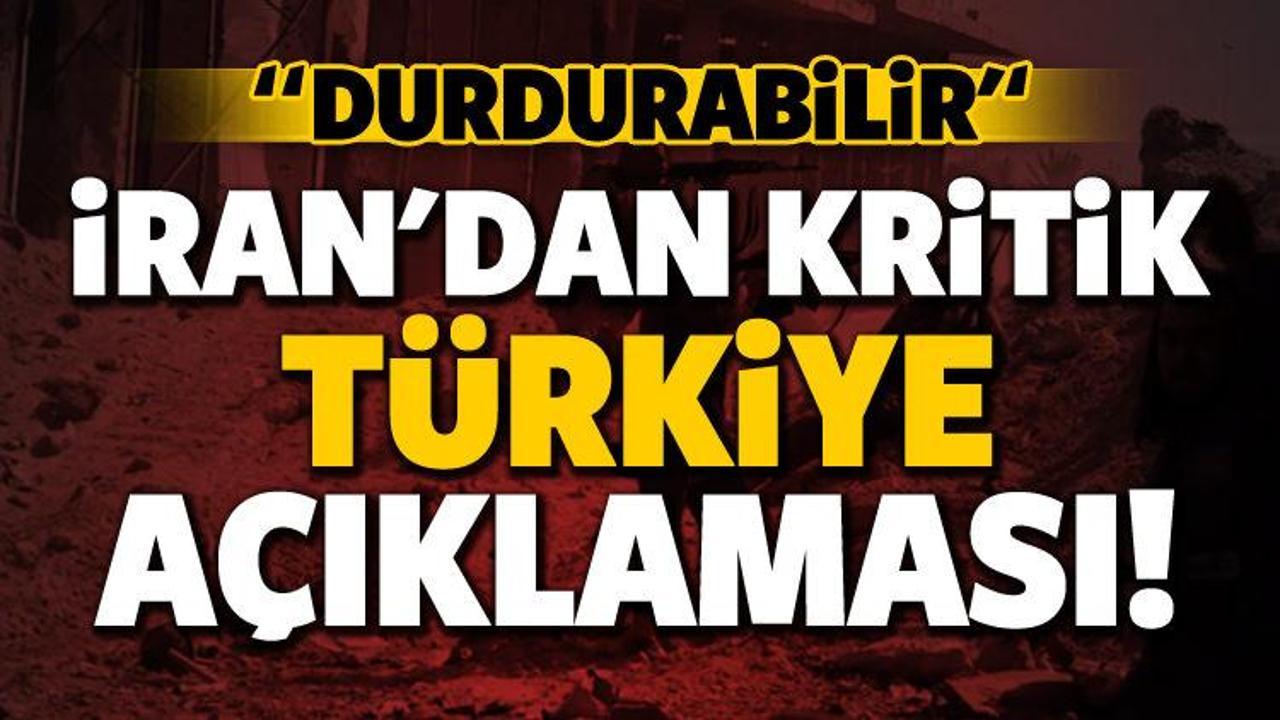 İran'dan flaş Türkiye açıklaması: Durdurabiliriz!