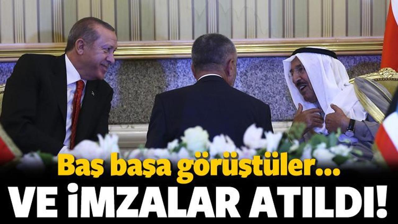 Erdoğan'dan kritik ziyaret! İmzalar atıldı