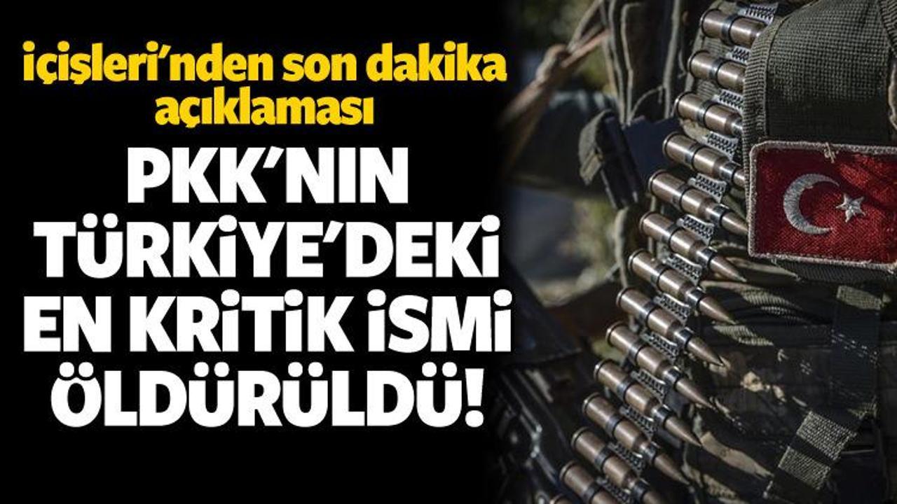 PKK'nın Türkiye'deki en kritik ismi öldürüldü!