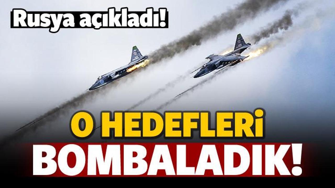 Rusya a&ccedil;ıkladı: DEAŞ mevzilerini vurduk