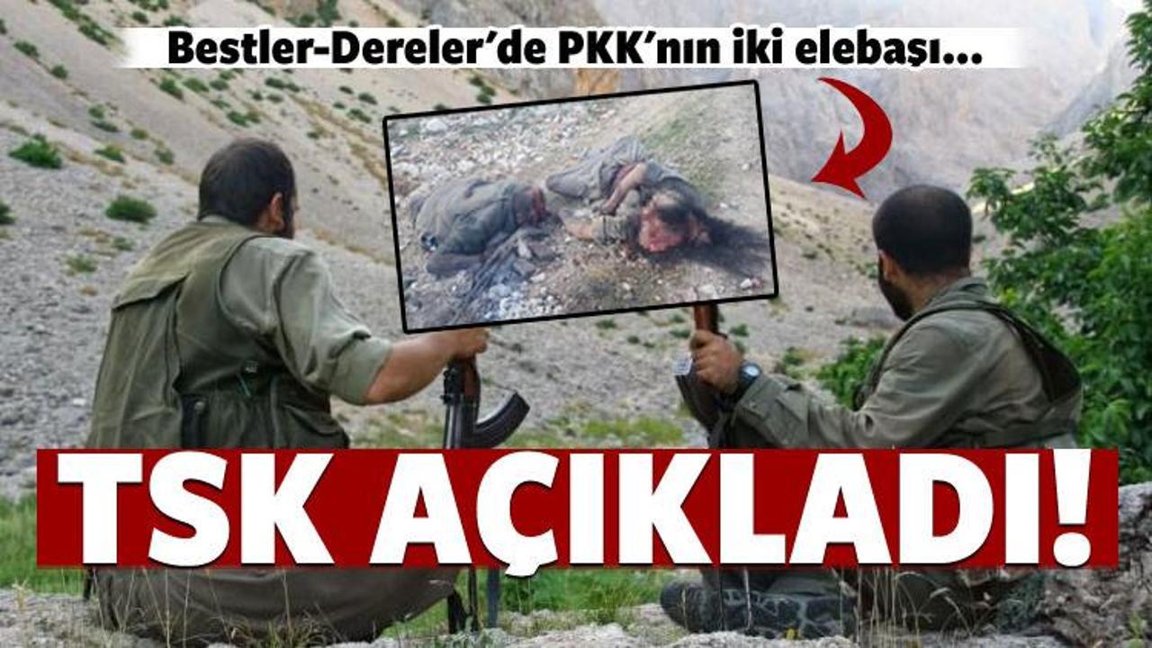 TSK'dan açıkladı: İkisi PKK'nın elebaşı..