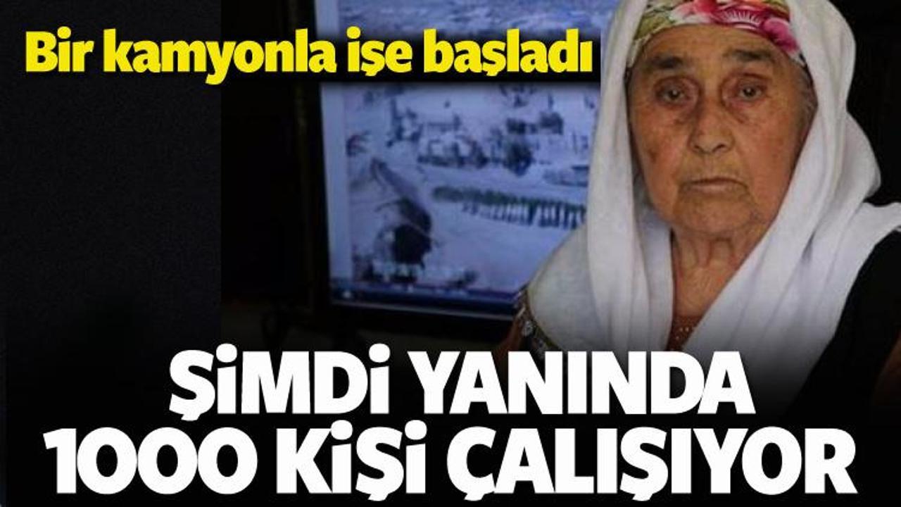 80 yaşındaki ninenin yanında 1000 kişi &ccedil;alışıyor