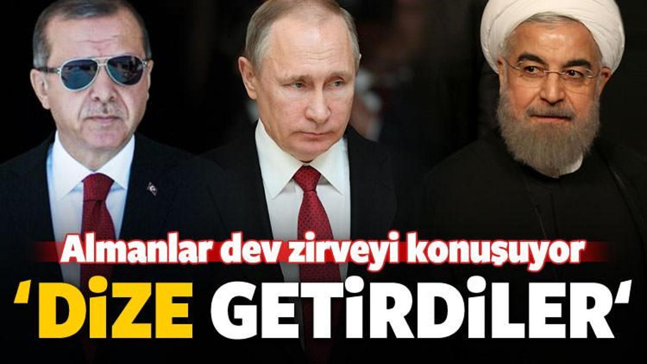 Almanlar dev zirveyi konuşuyor: Dize getirdiler!
