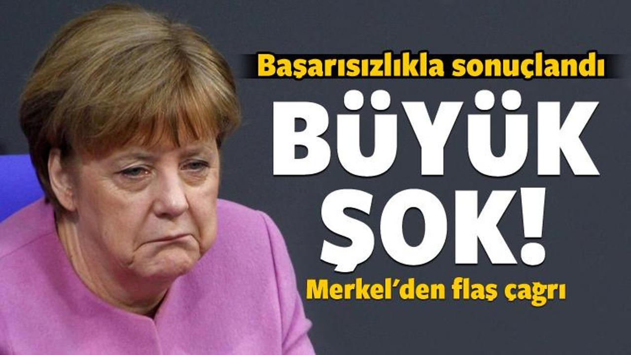 Başarısızlıkla sonuçlandı: Merkel'den flaş çağrı!