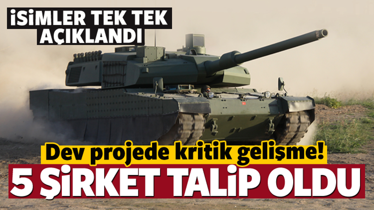 Bu 5 şirket Altay Tankı'nın motoruna talip