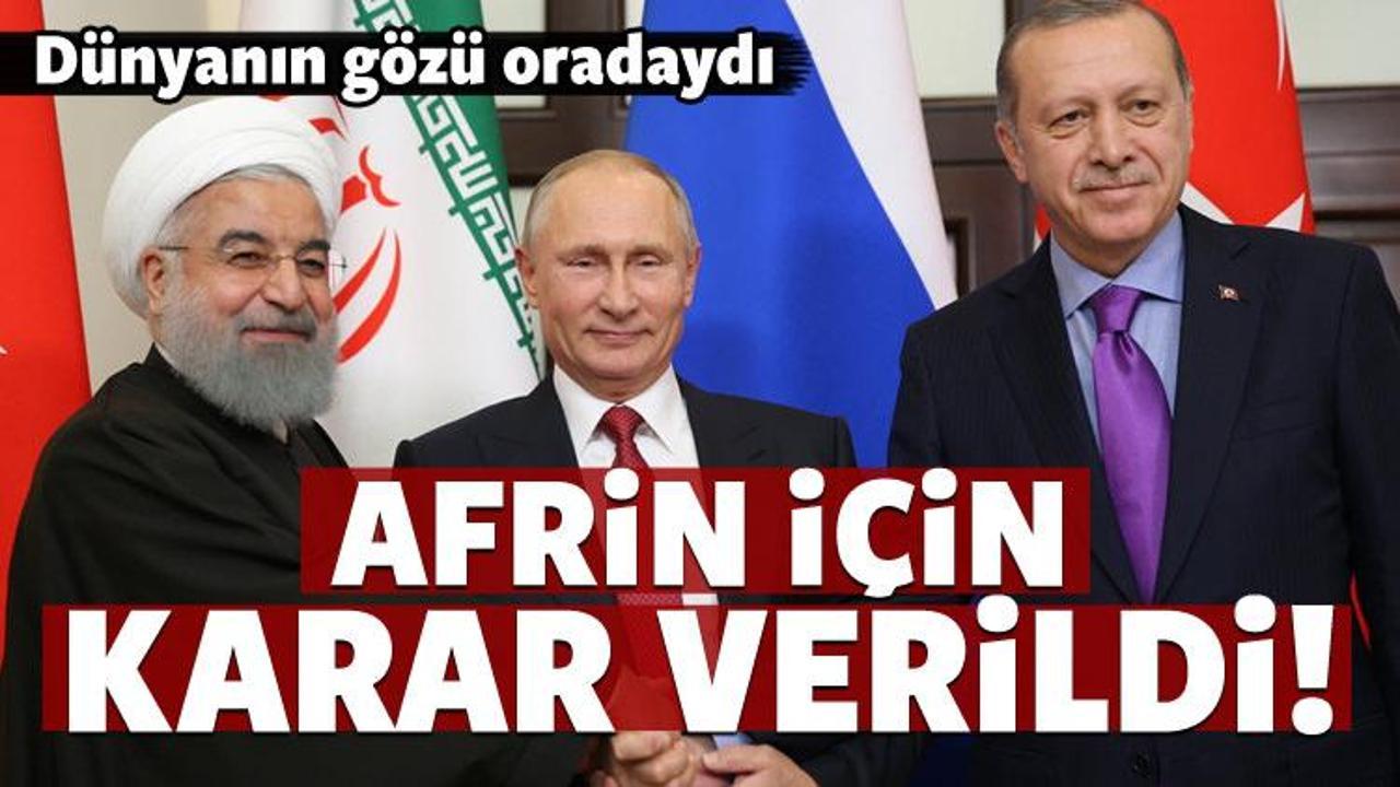 Erdoğan açıkladı: Afrin için karar verildi