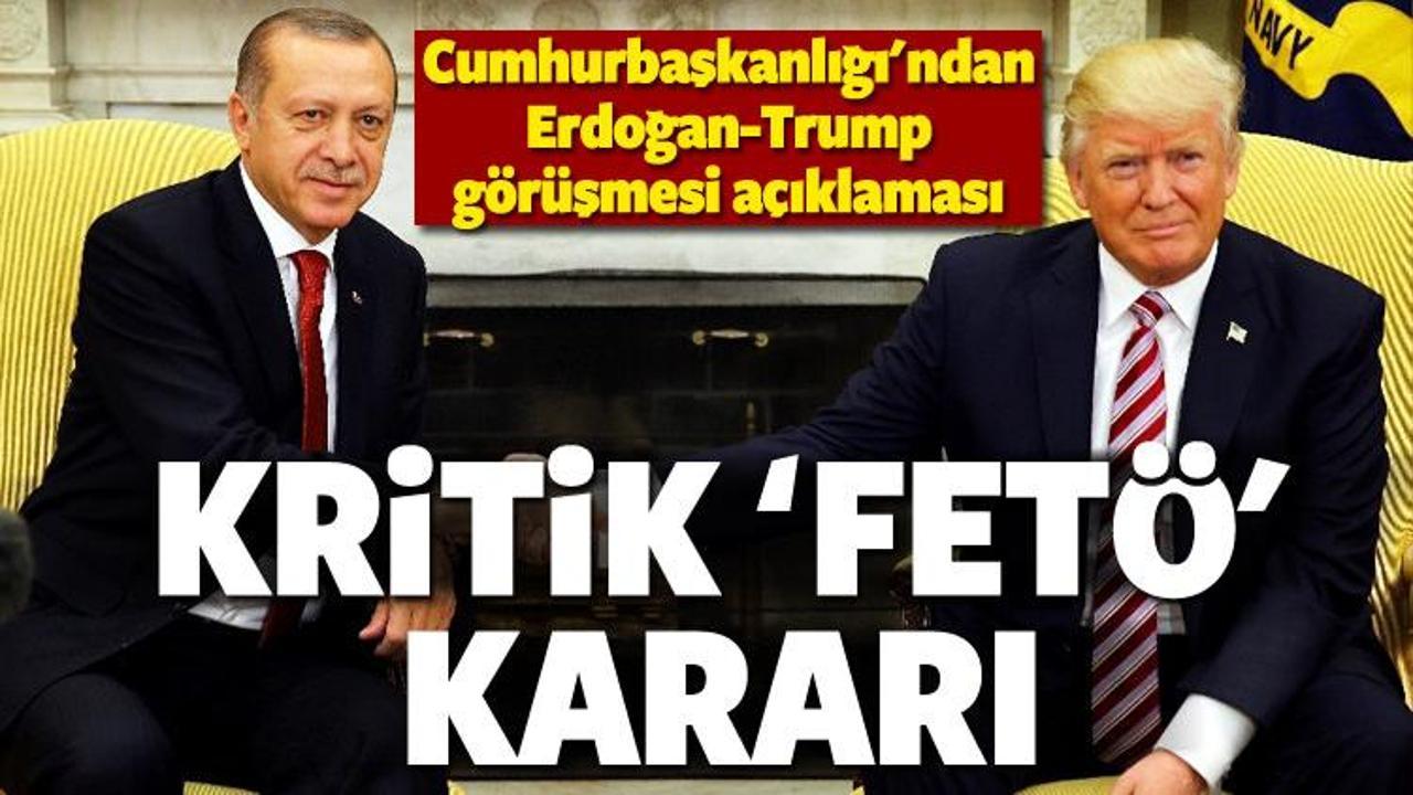 Erdoğan ile Trump görüşmesinin detayları açıklandı
