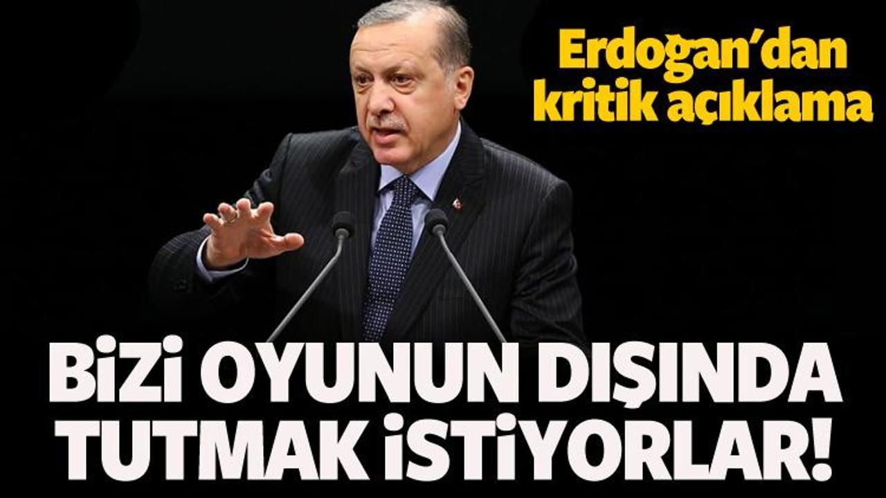 Erdoğan'dan kritik Suriye açıklaması