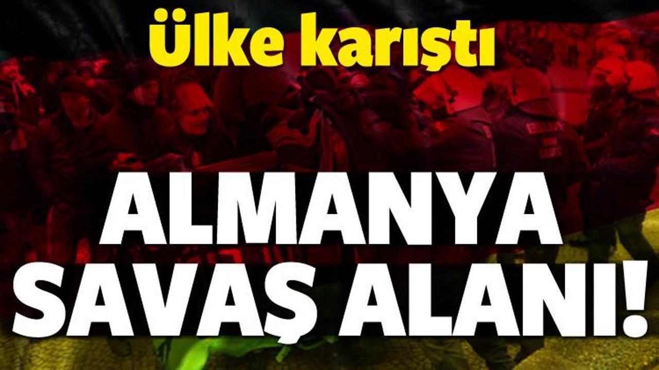 Almanya savaş alanına döndü!